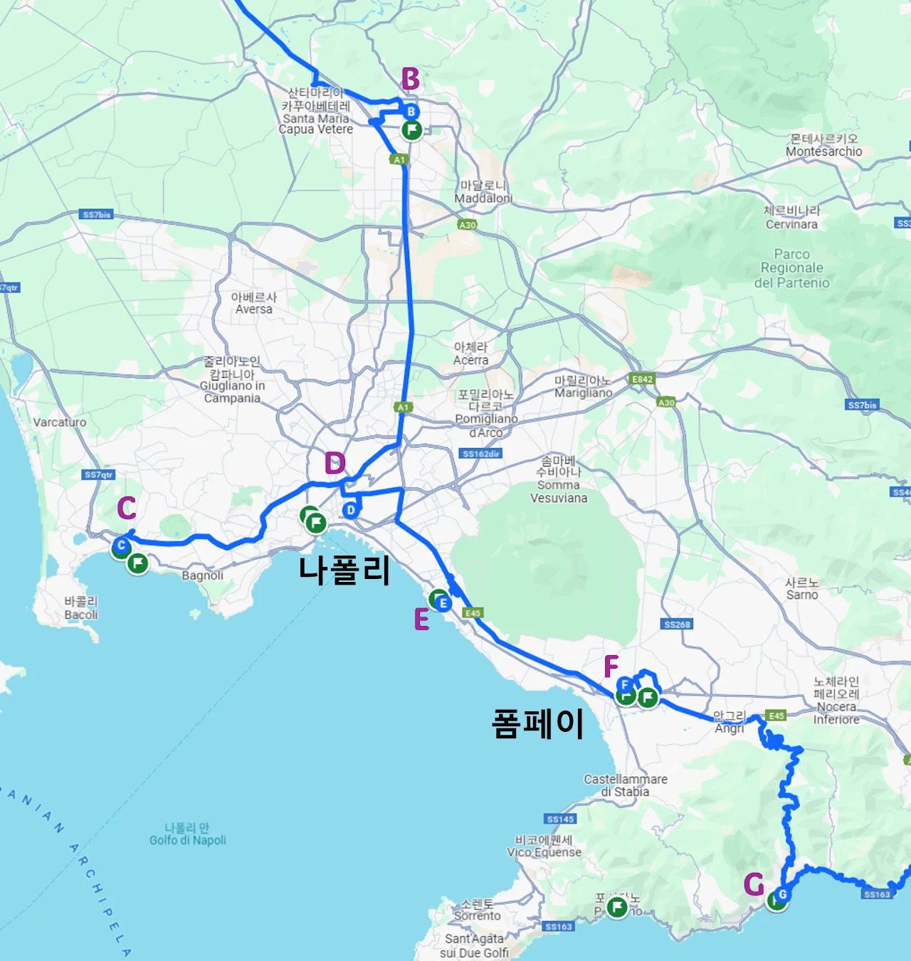 나폴리 · 여행 지도 1